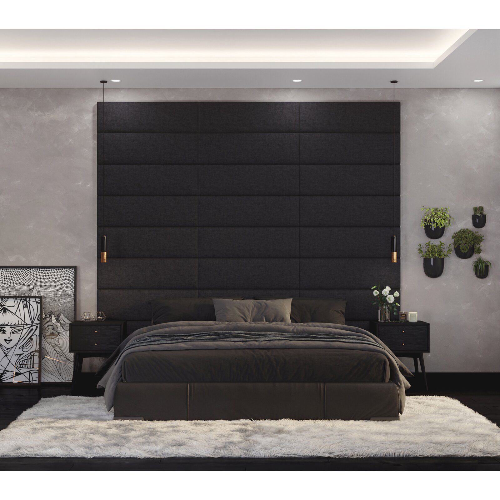 Posh Modern Plaited Padded Panels