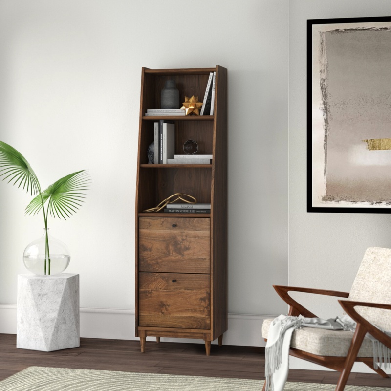 Posner 70.38'' H x 19.63'' W Standard Bookcase
