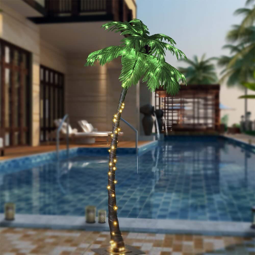 Pre Lit Seasonal Tropical Floor Lamp 