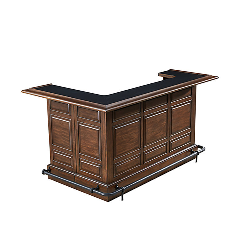 Premium L shaped bar set with stools