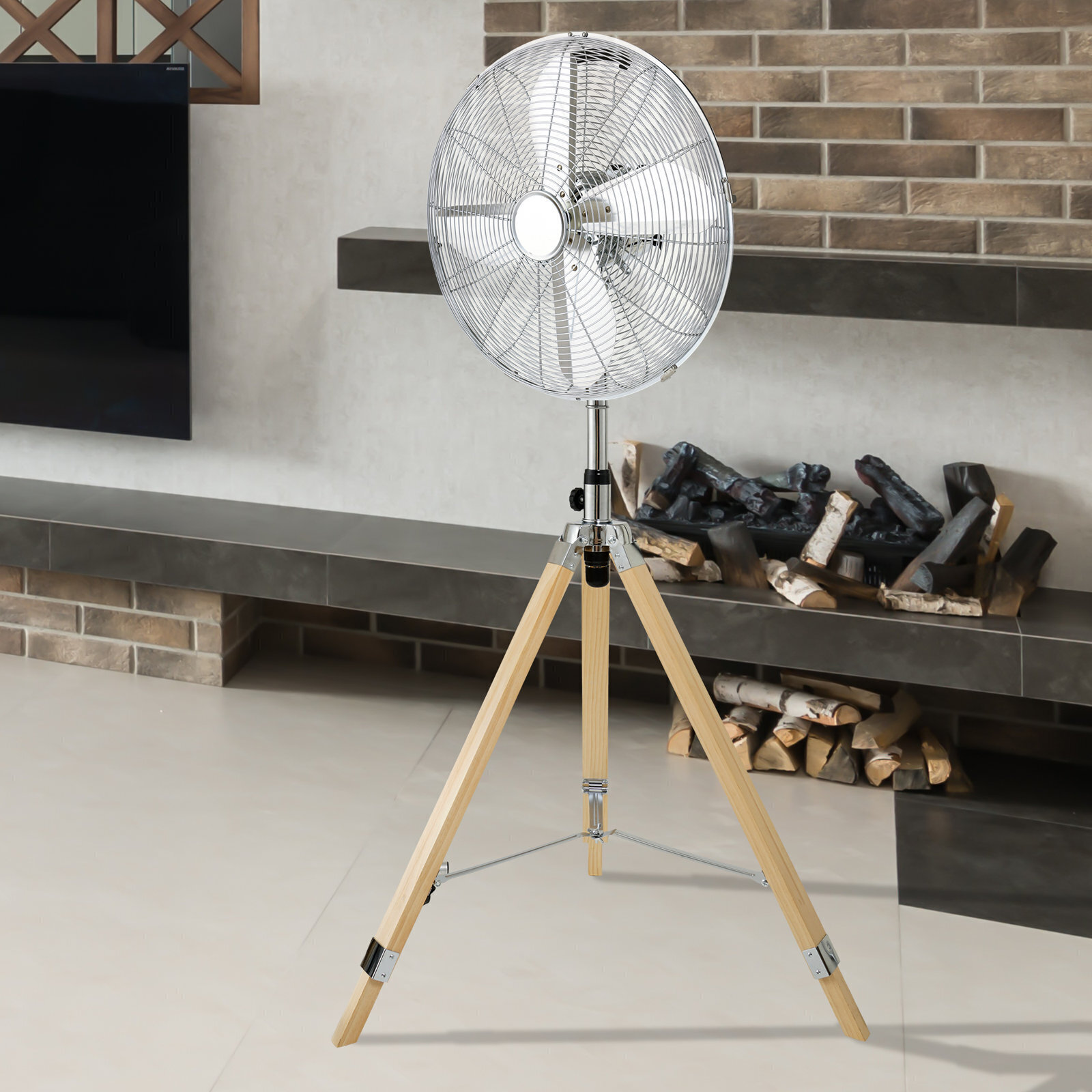 Premium retro pedestal fan