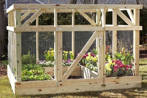 Raised And Enclosed Garden Bed