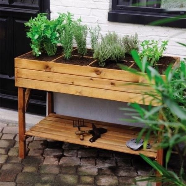 Raised Garden Bed For Herbs