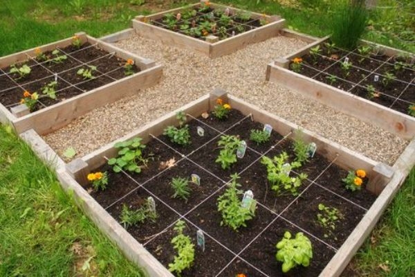Raised Garden Bed Grid
