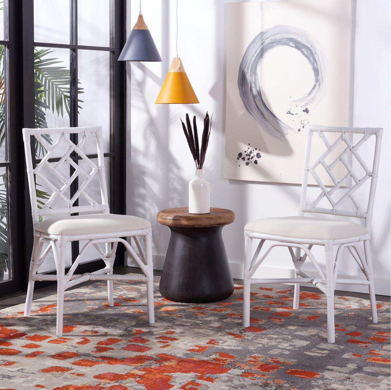 Rattan Parsons Dining Chairs