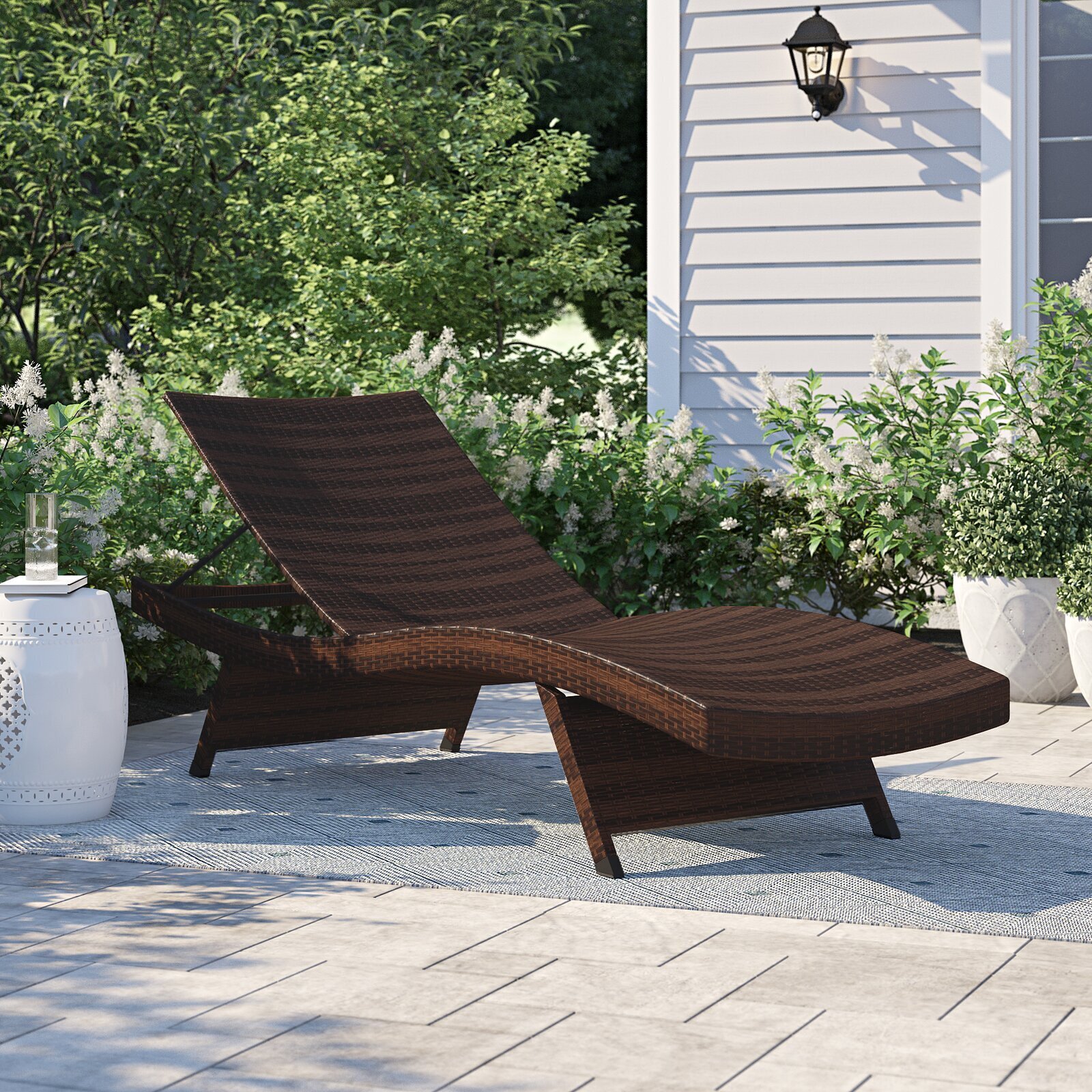 Rattan Pool Lounge Chair