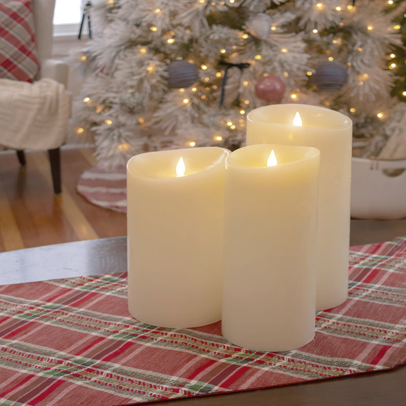 Realistic Large Flameless Candle