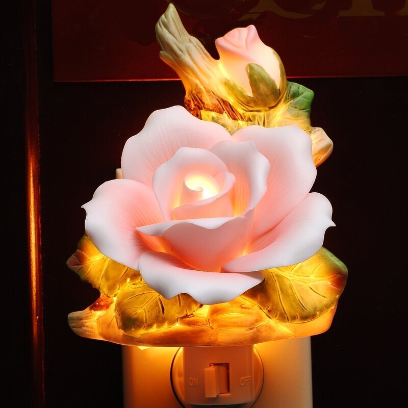 Realistic Rose Night Light Shade