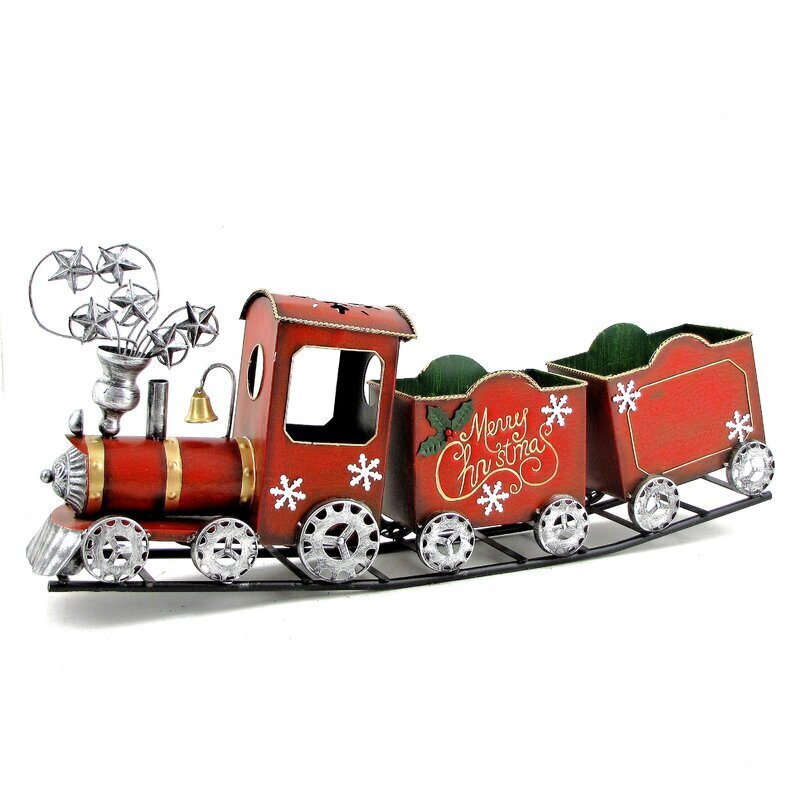 Red Christmas train decoration
