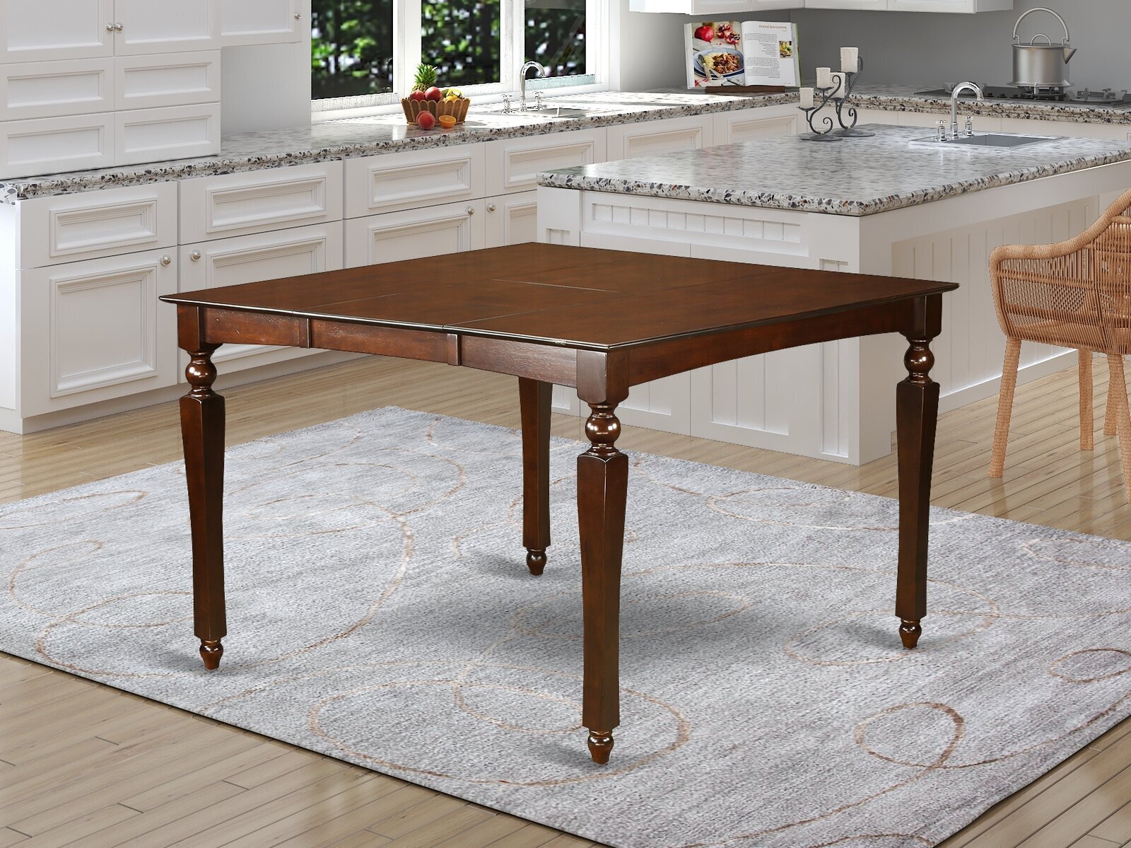 Redwood Butterfly Leaf Dining Table