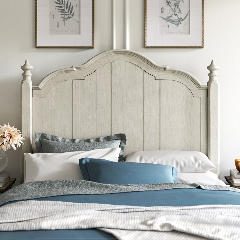 White Wood Headboard