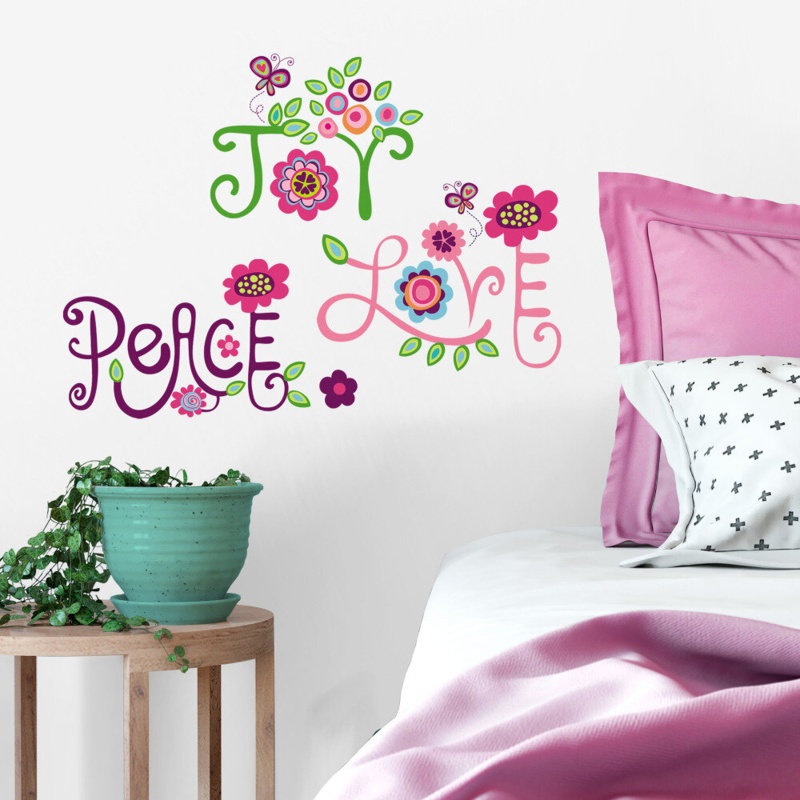 Regalado Love Joy Peace Wall Decal