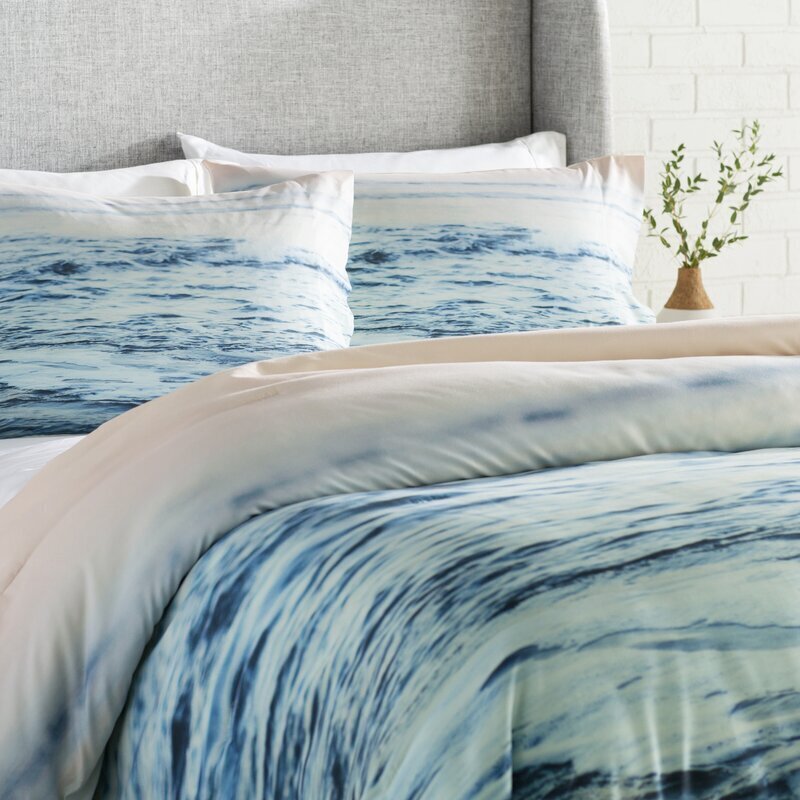 Relaxing Blue Beach Bedding King 