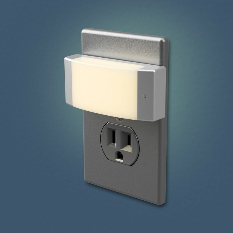 Relaxing satin nickel night light