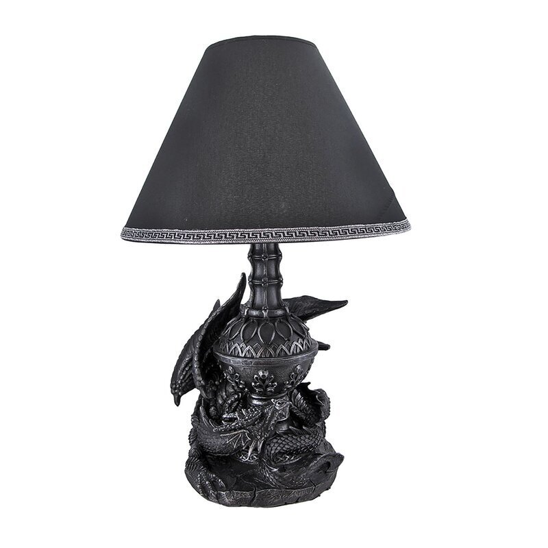 Resin dragon table lamp