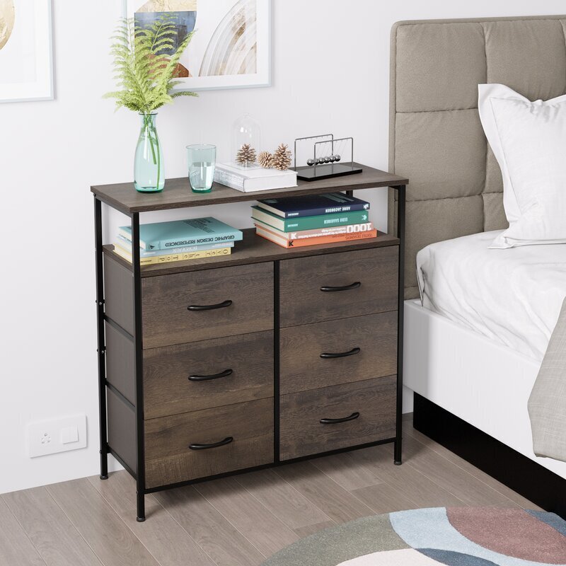 Retro Chest Of Drawers With Shelf