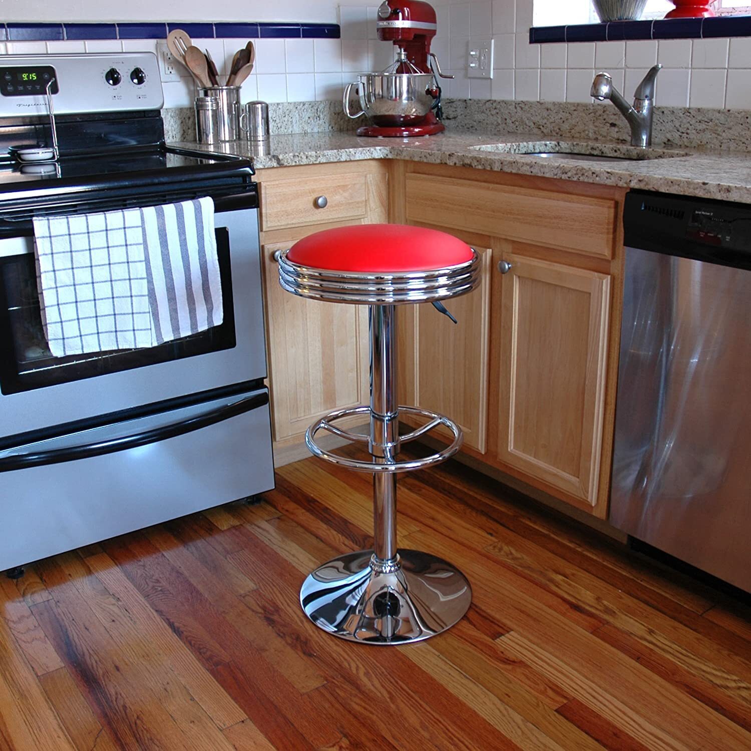 Retro swivel bar stool