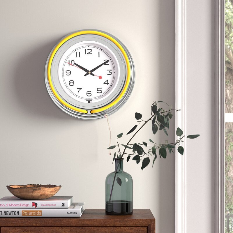 Retro Vintage Neon Wall Clock