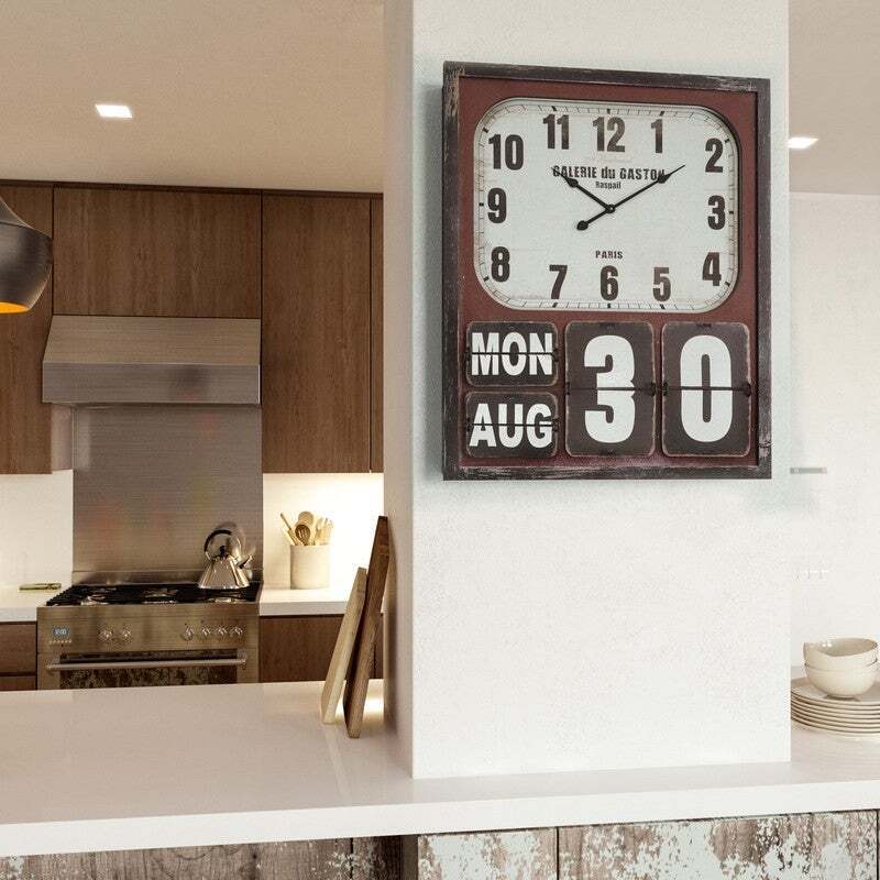 Wall Clock With Day And Date