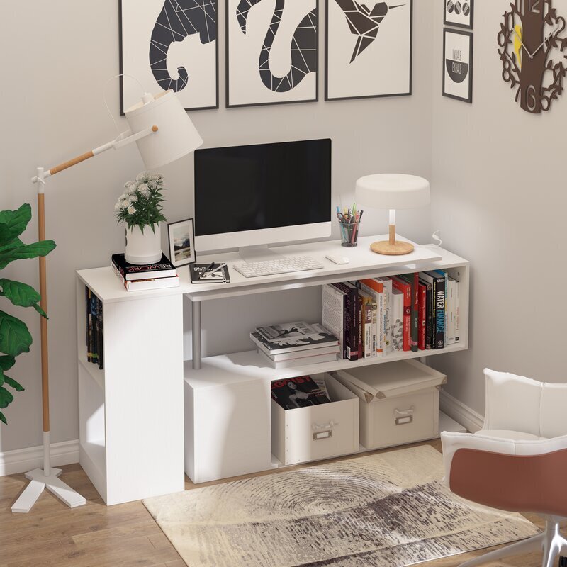 Reversible Space Saving Office Desk