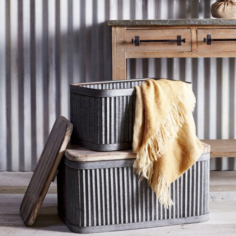 Ribbed Metal Boxes