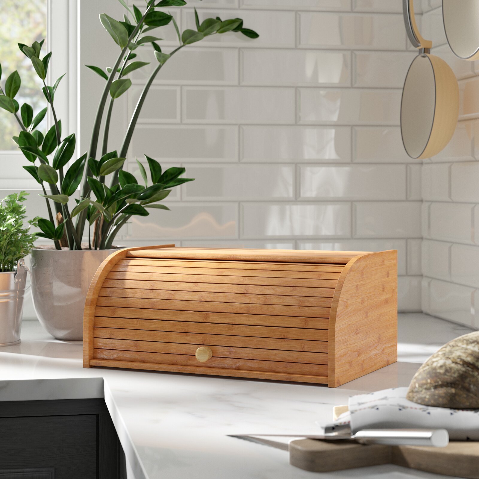 Roll Top Modern Bread Storage