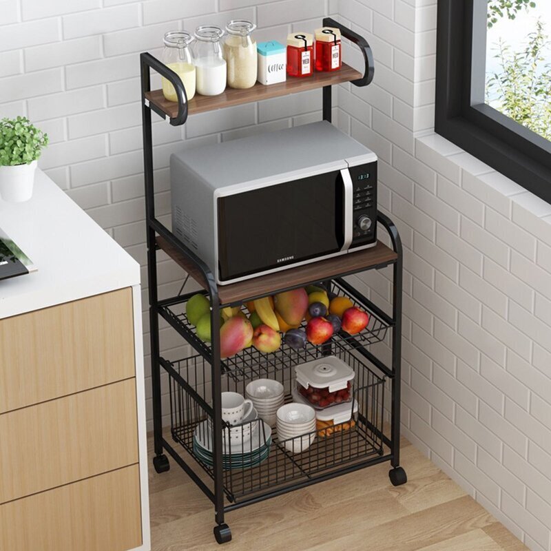 Rolling Microwave Stand