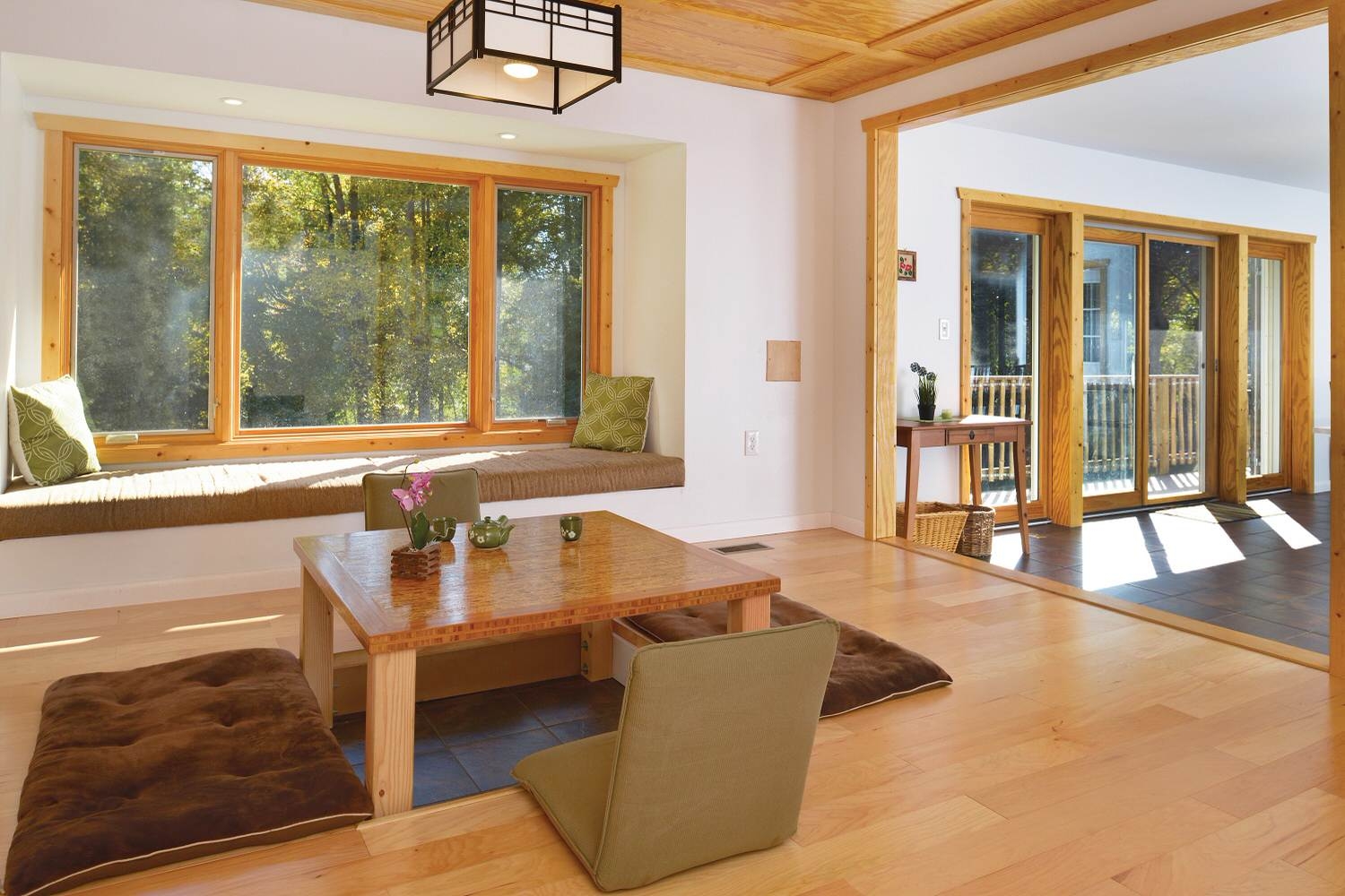 Room Using Asian Floor Seating Arrangements