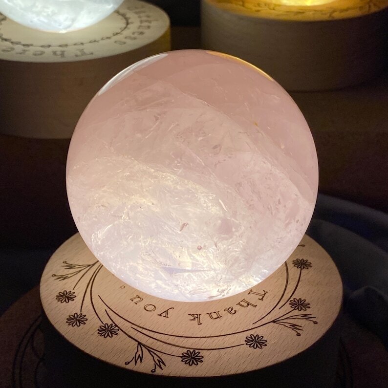 Rose Quartz Crystal Lamp