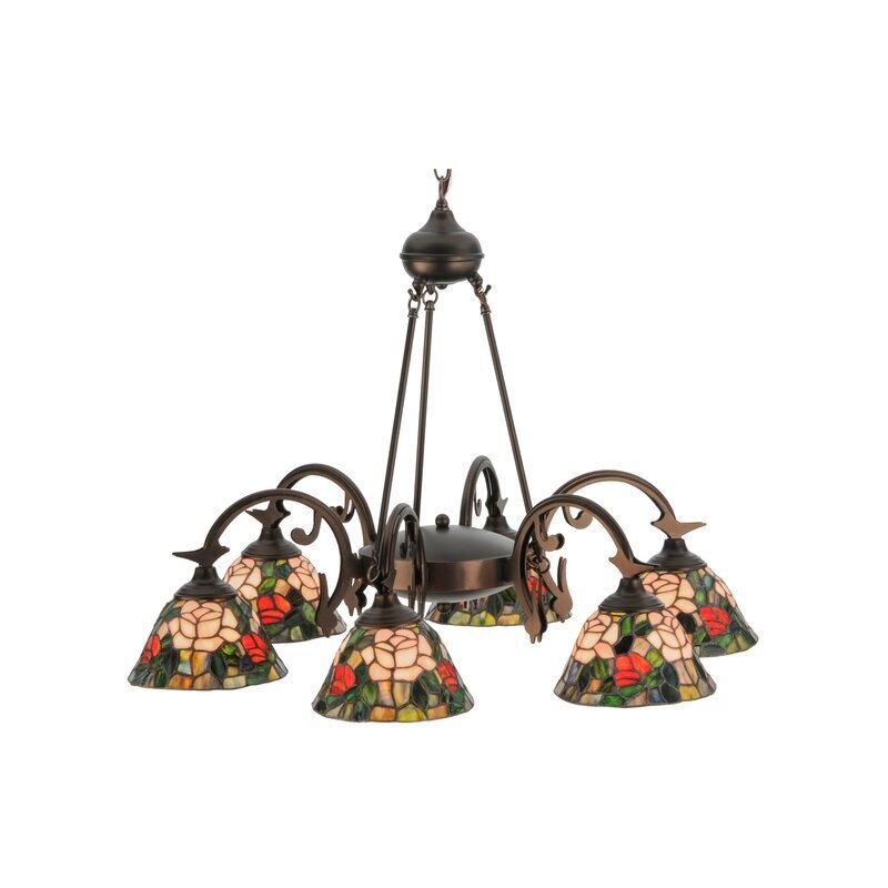 Rose Tiffany Chandelier