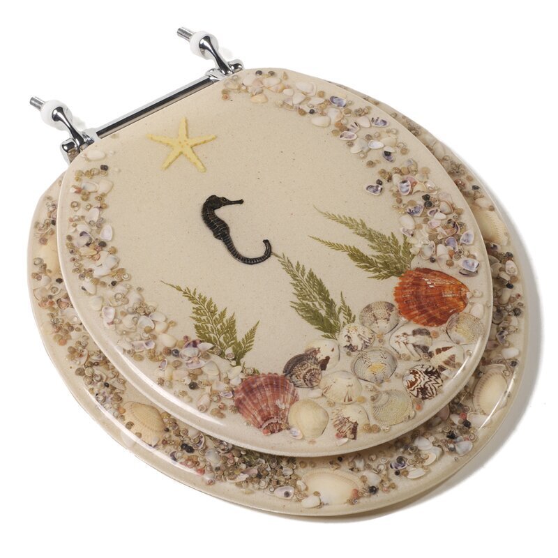 Round Acrylic Seahorse Toilet Seat