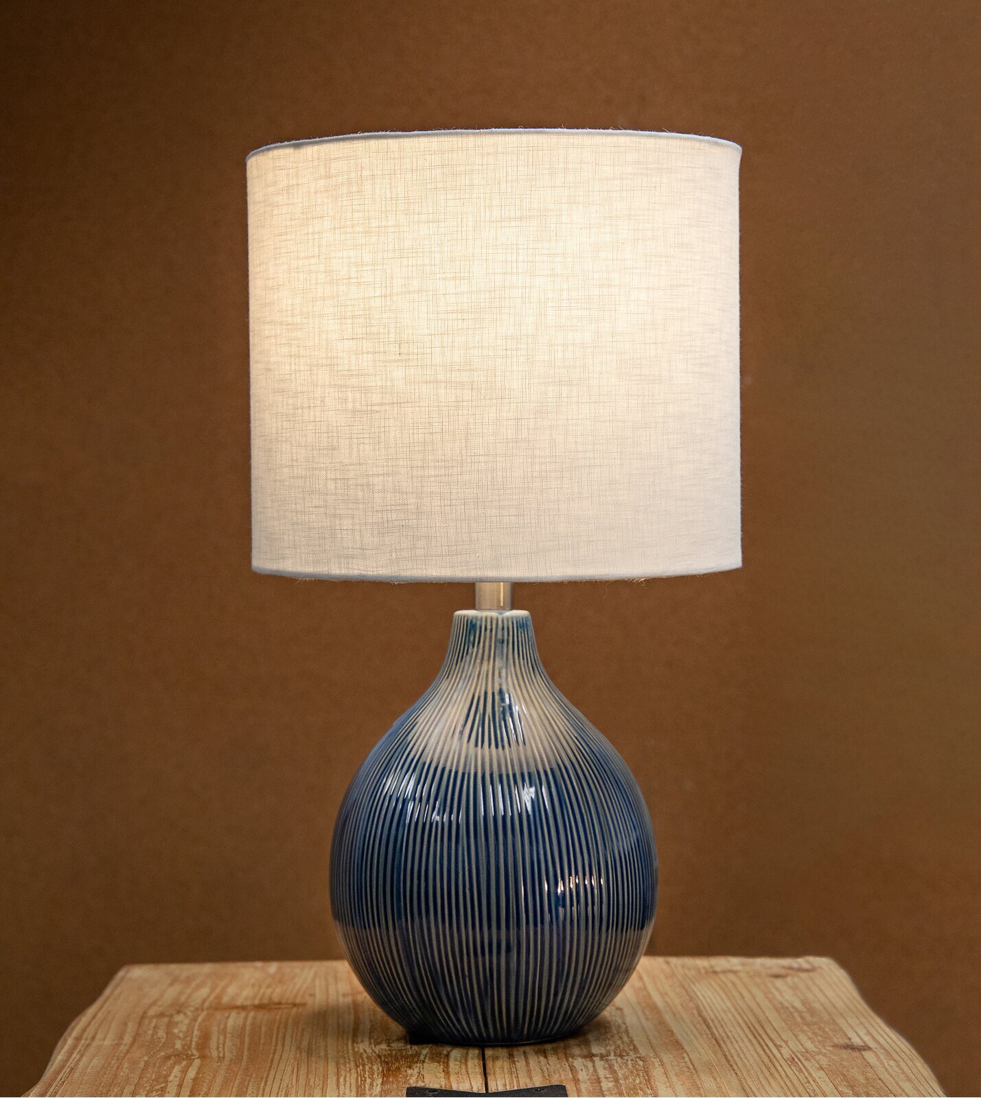 Blue Glaze Ceramic Table Lamp