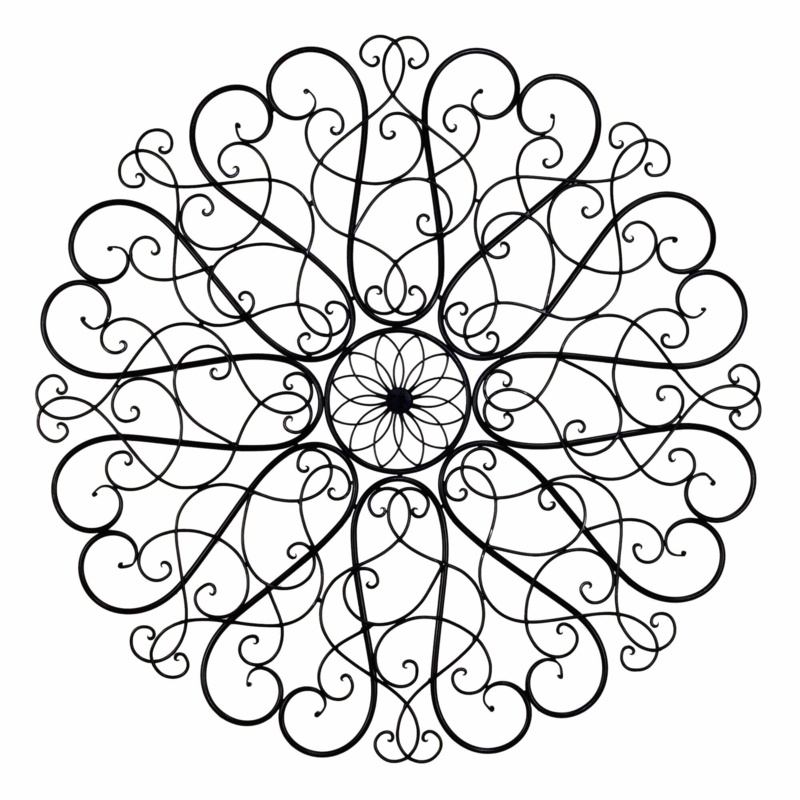 Round Iron Scroll 1 Pieces