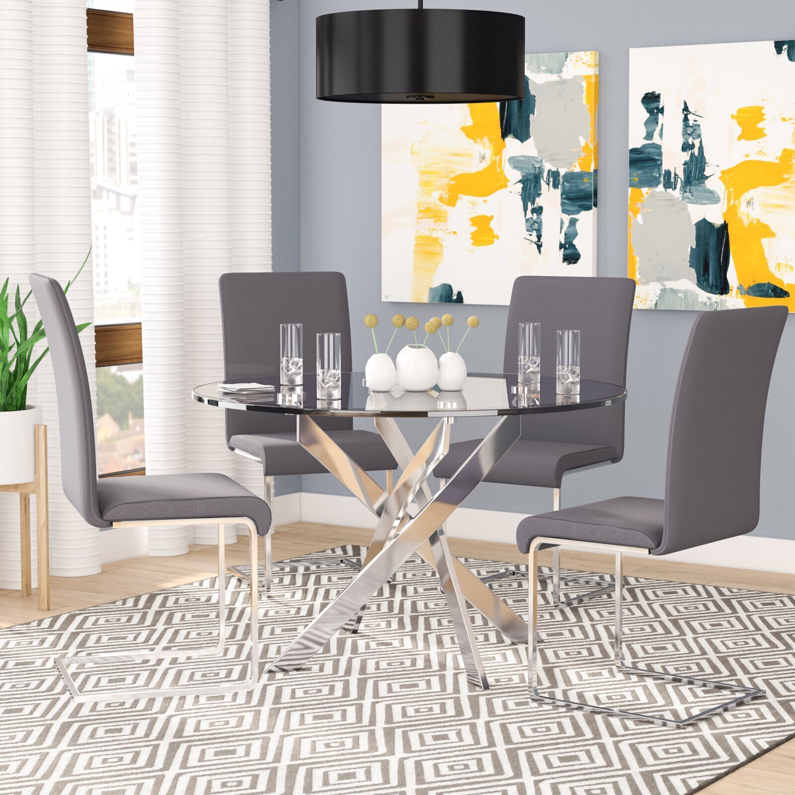 Round Table and Chairs