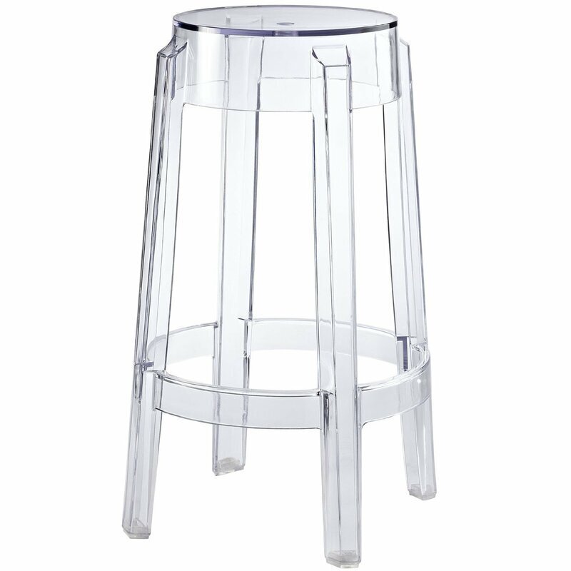Round Transparent Bar Stool