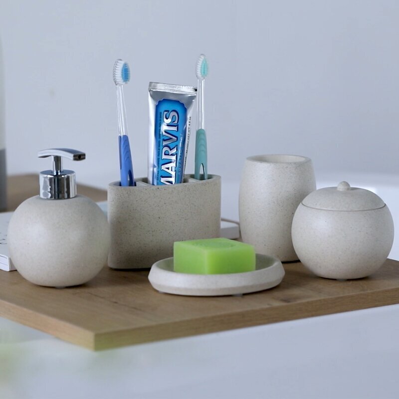 Rounded Sandstone Bathroom Accessories