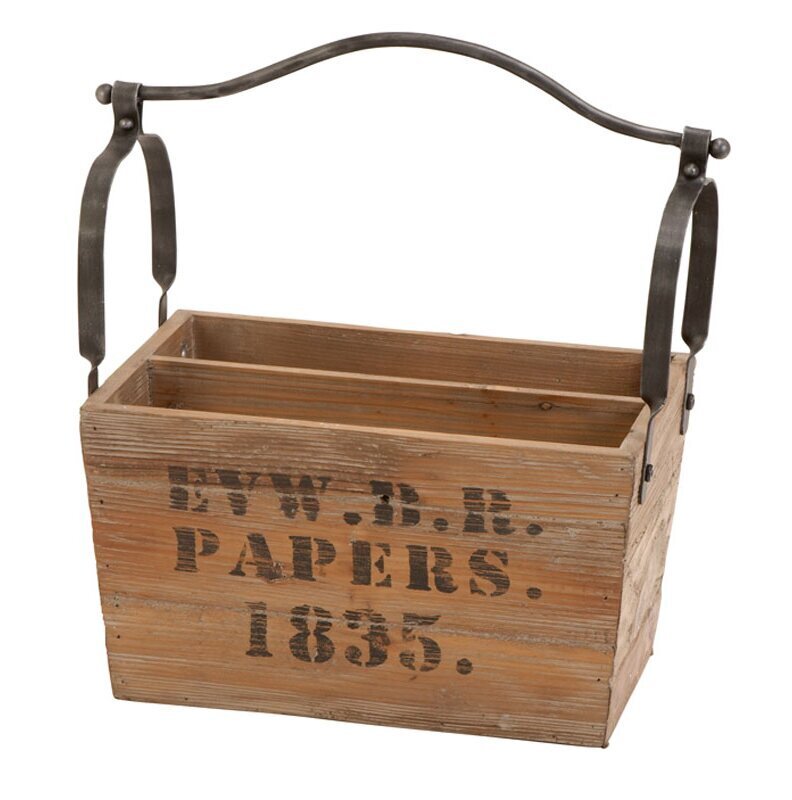 Rustic Bathroom Book Holder