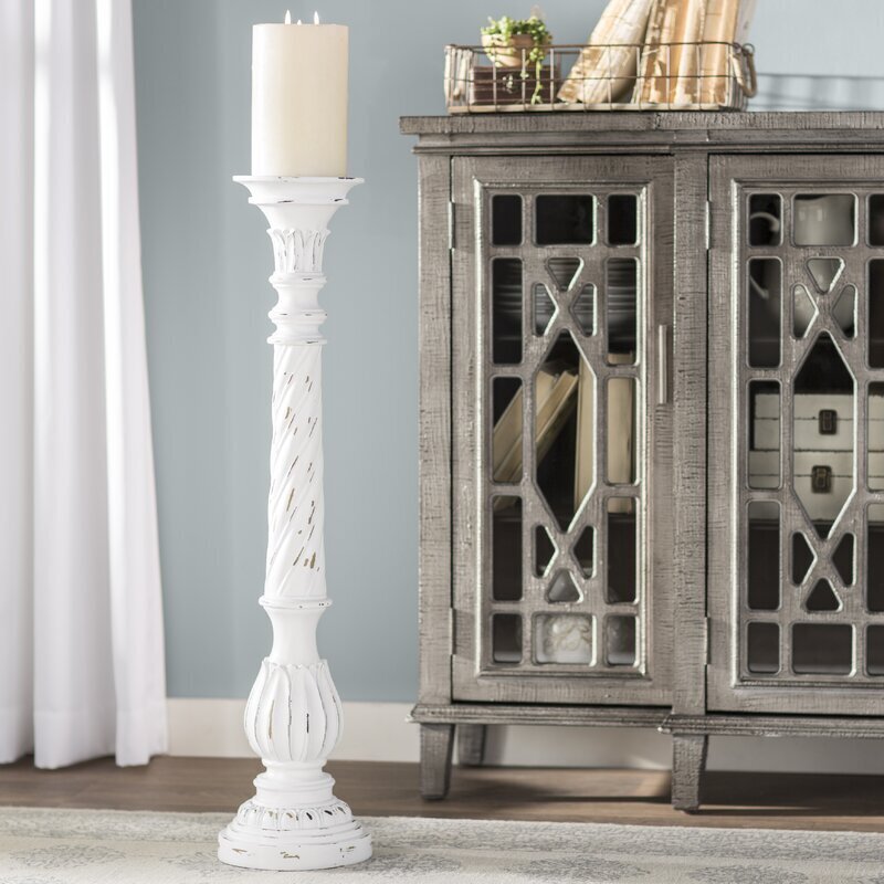 Large Wooden Candle Holders