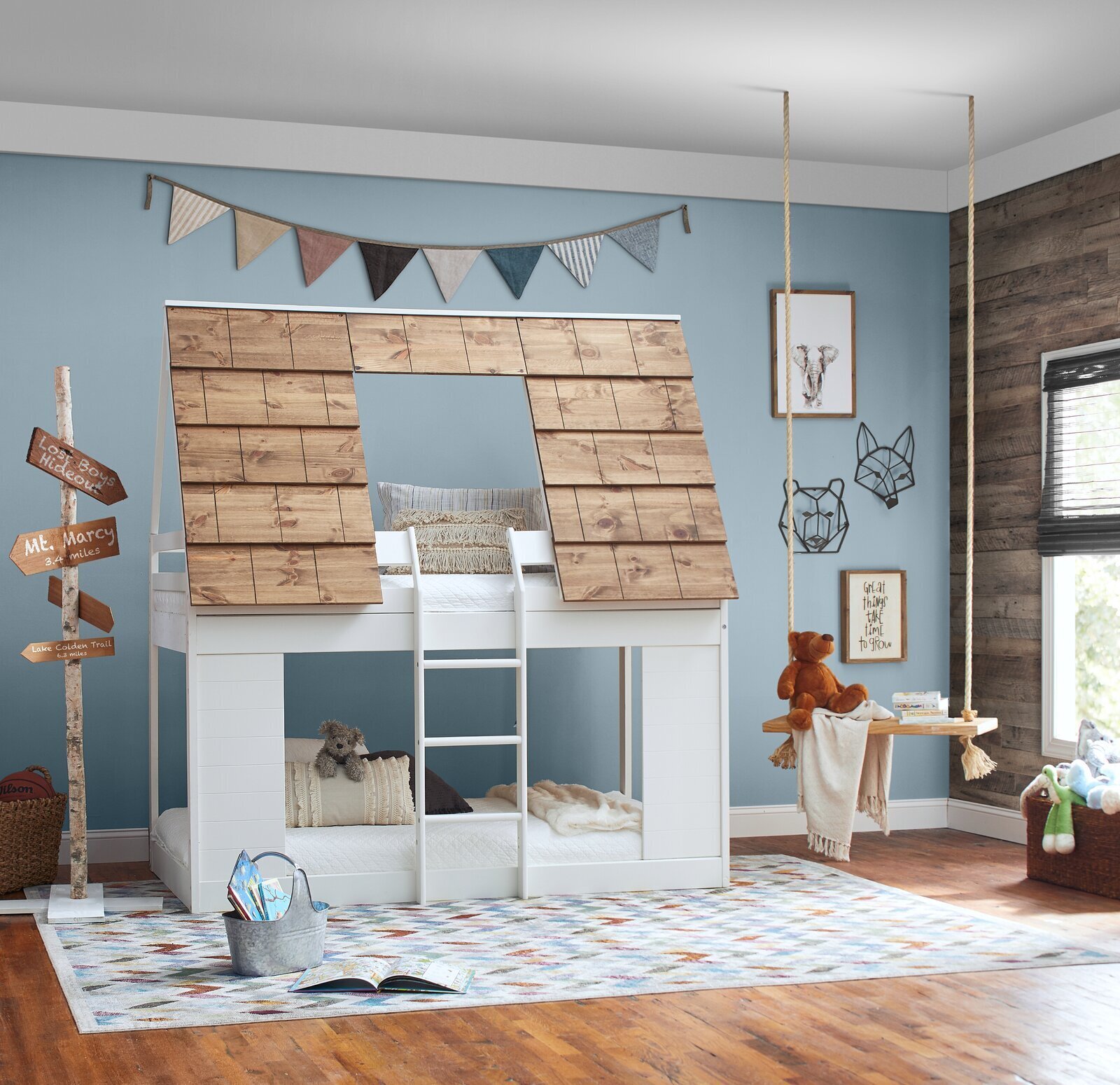 Rustic Clapboard Shingled Bunk