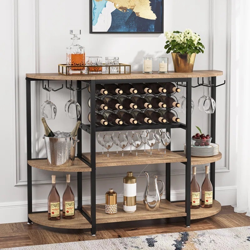 Console Table With Wine Rack