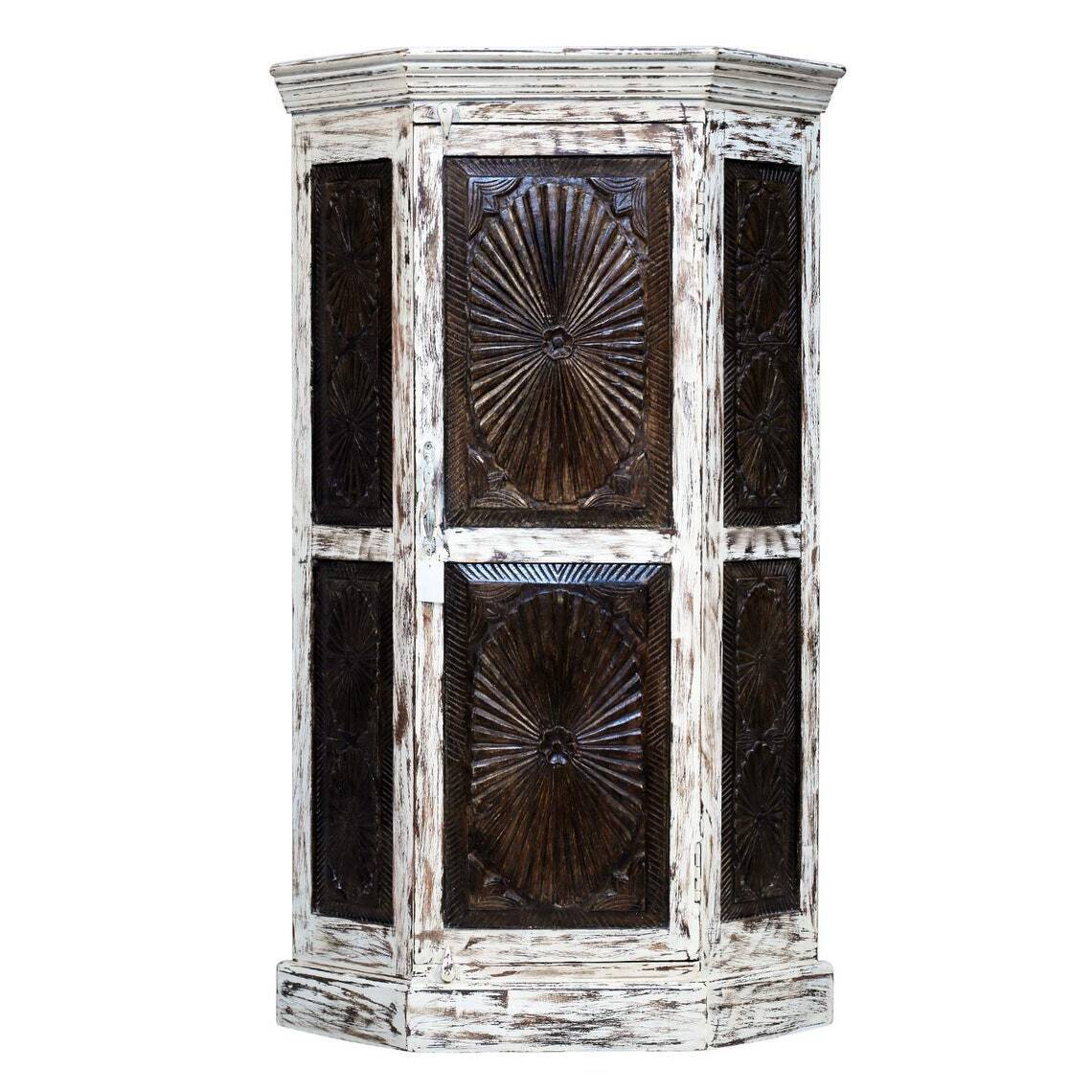 Rustic Corner Armoire