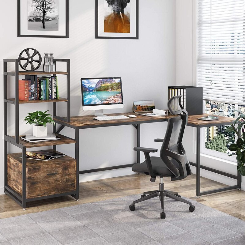 Rustic Corner Desk