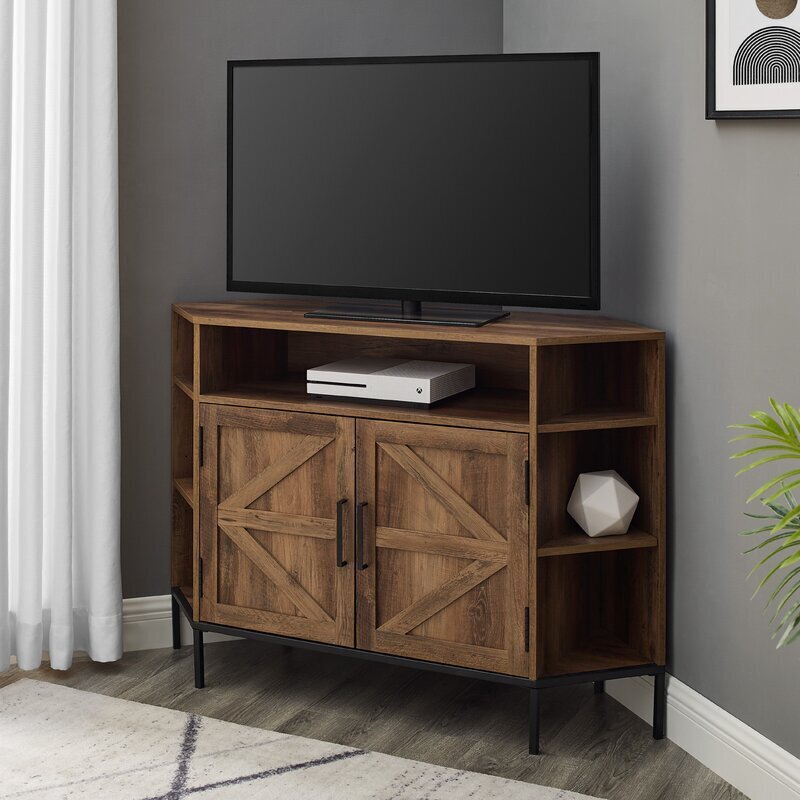 Rustic Farmhouse Corner Cabinet