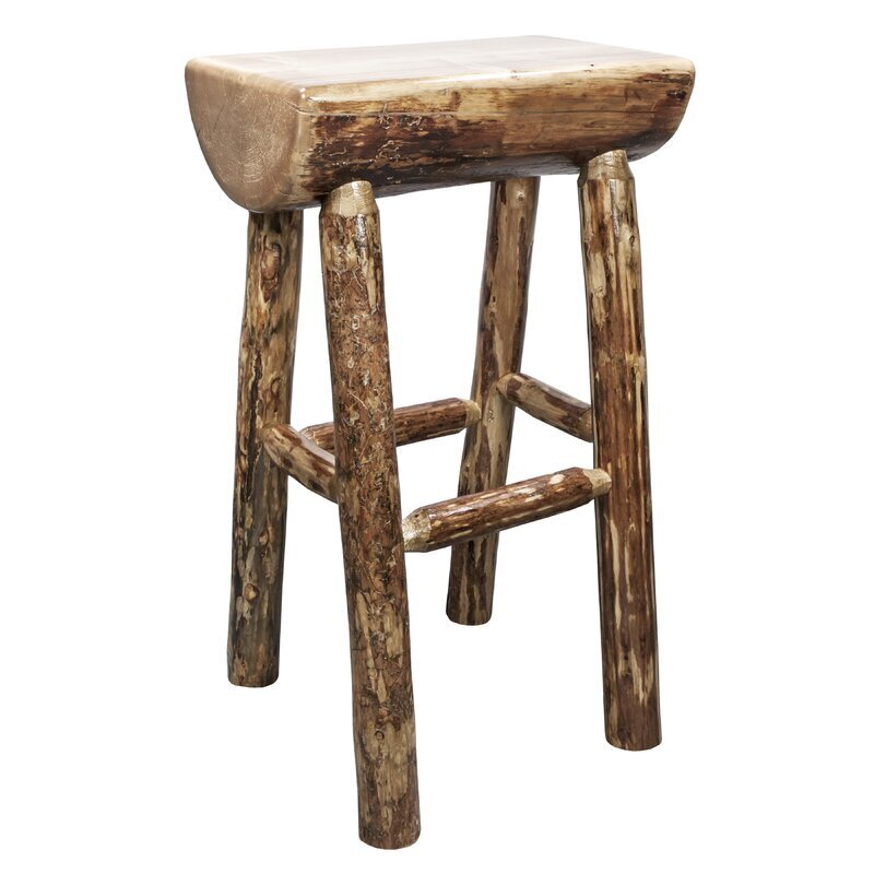 Rustic Log Bar Stools