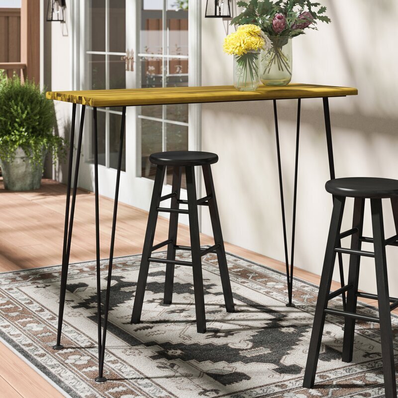 Rustic Industrial High Bar Table