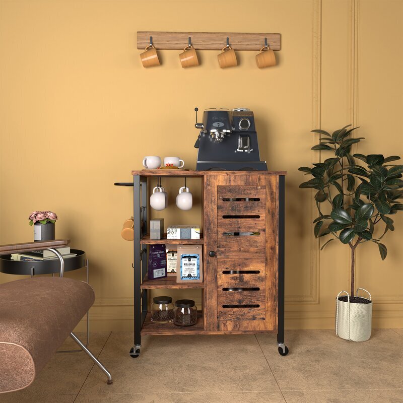 Rustic Microwave Cart