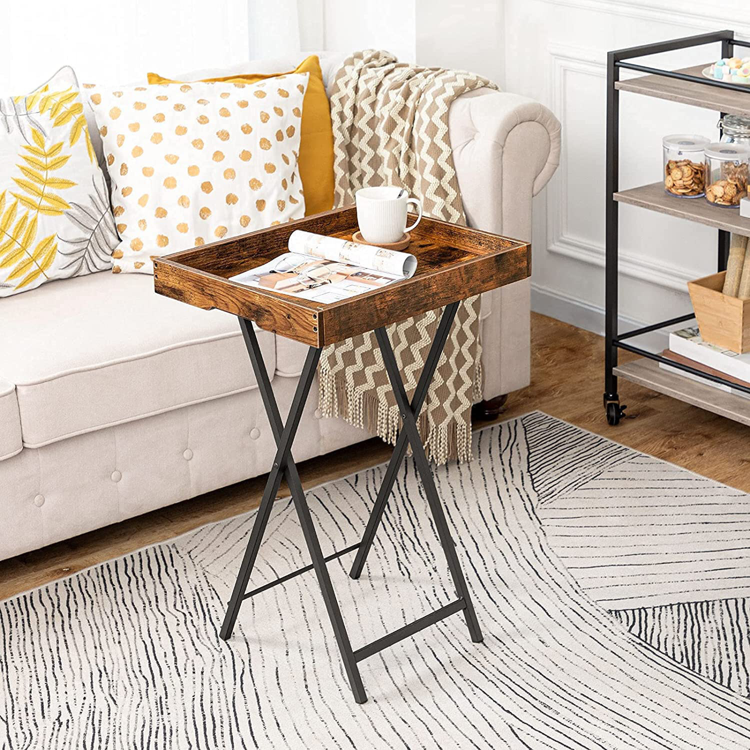 Rustic Mid Century Modern TV Tray