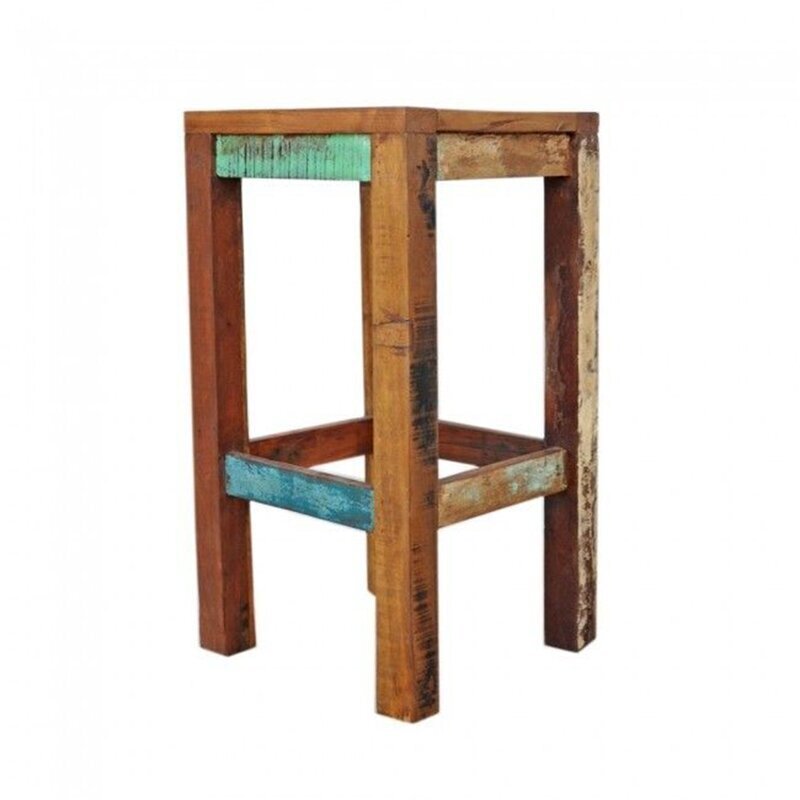 Rustic Outdoor Timber Bar Stool