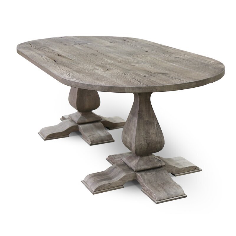 Rustic Oval Dining Table