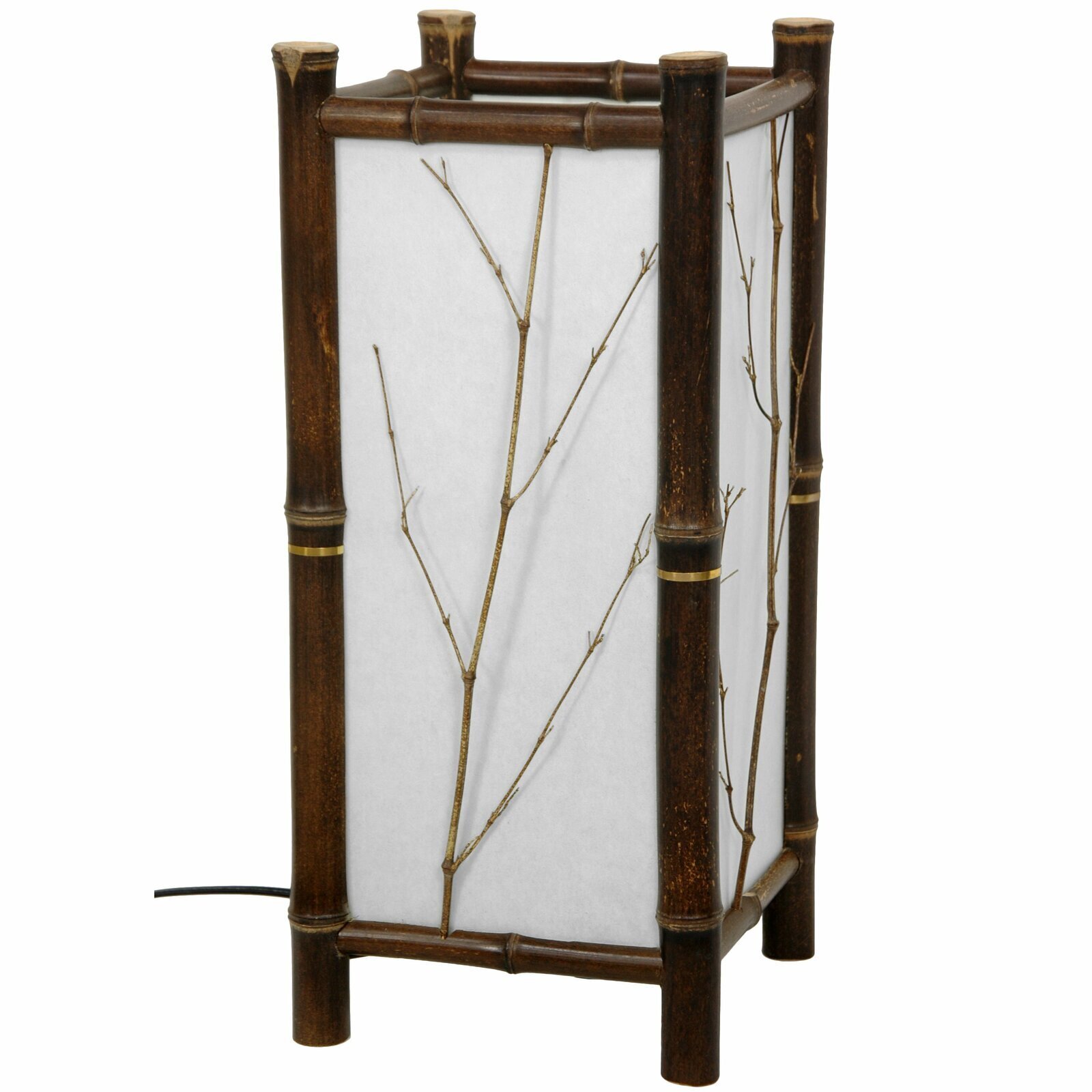 Rustic Rice Paper Table Lamp